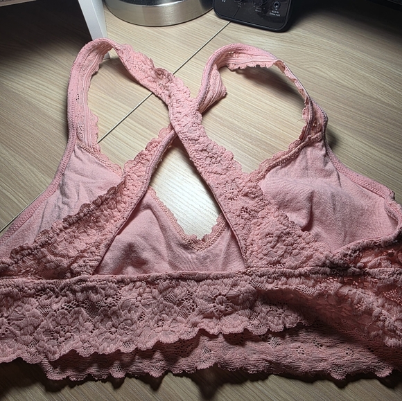 Aerie Lace Cross Back Bralette M - Picture 7 of 7
